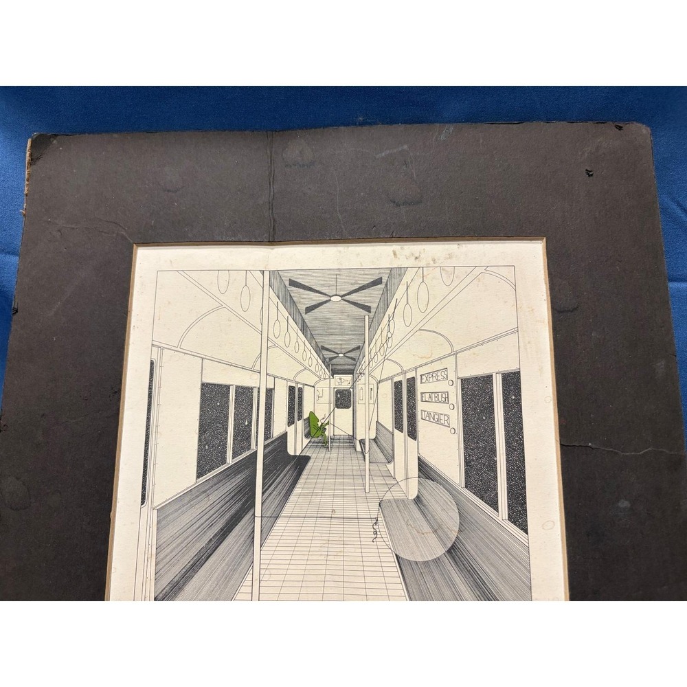 1975 Bernard Zalon Limited Edition Subway Print 34/500